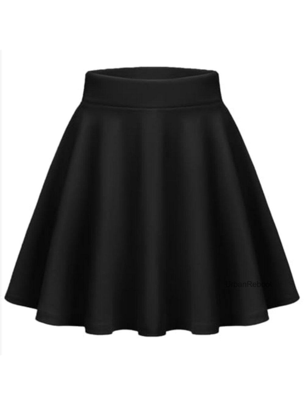 High Waist A-Line Pleated Mini Skater Skirt Stretchy Club Party